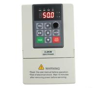 Convertidor de frecuencia industrial de 220 V a 380 V 2,2 kW Variable Drive con salida de onda sinusoidal protección contra sobrecarga control de temperatura RS485 interfaz funcionamiento silencioso