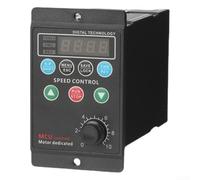 Convertidor de frecuencia variable para motor trifásico, 220 V monofásico a salida de 3 fases, 220 V, control de vector con interfaz digital, protección contra sobrecalentamiento, (200 W)