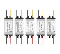 Convertidor de fuente de alimentación de 24 V a 12 V CC CC, 1 A ~ 5 A con caja de aluminio para robótica, impresoras, sistemas de audio, energía solar y electrónica automotriz (3 A)