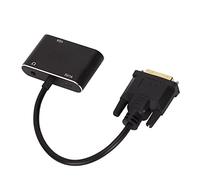 Convertidor de Interfaz Multimedia de Alta Definición DVI a VGA, Divisor de Interfaz Multimedia de Alta Definición DVI a VGa Unidad Gratis para Computadoras de Escritorio para Computadoras