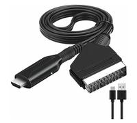 Convertidor de interfaz multimedia Scart a HD, cables adaptadores de Wii a HDMI con conector Full HD para compatibilidad con Sega Genesis.
