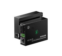 Convertidor de Medios de Fibra Óptica de 1 Par, Transceptor de Fibra Monomodo Simplex de 10/100 M, Convertidor de Fibra Única de 20 .