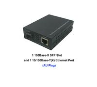 Convertidor de medios de fibra óptica de alta velocidad JHA-TECH 10/100Base-TX a 100Base-FX con 1 ranura