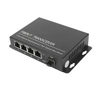Convertidor de Medios de Fibra SFP Transmisión de Red RJ45 Transmisión de Datos Eficiente Indicadores LED Puerto óptico de 100 Mbps Puerto Eléctrico de 10/100 Mbps (Enchufe de la