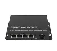 Convertidor de Medios de Fibra SFP, Z Admite Tramas Jumbo de 9k Bytes, Puerto de Red RJ45 con Indicador LED, Transmisión de hasta 120 Km, Conmutador de Fibra Ethernet Plug and Play