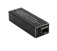 Convertidor de medios Mini RPOE 1.25G Módulo transceptor SFP Entrada tipo C de 5 V CC 1 ranura SFP 1 conmutador de fibra SFP Ethernet RJ45, B