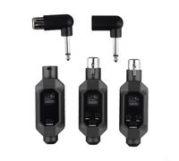 Convertidor de micrófono inalámbrico, transmisor de micrófono XLR y receptor para micrófono dinámico y mezclador de audio, 6 horas de duración de la batería (1 en 2)