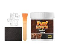 Convertidor de Óxido Pintura Metal - 300g Acabado Industrial Negro - Pintura Conversora De Óxido Para Coche,Para autocaravana, remolque, barandilla, vehículo, chasis, cubierta y