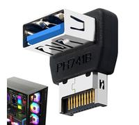 Convertidor de panel frontal USB 3.1 - Placa base de computadora USB 3.1 a adaptador de interfaz - Panel de dirección de 90 grados para adolescentes, niños, hombres, jóvenes y mujeres