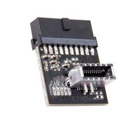 Convertidor de placa base USB 3.1 a .0 19/ adaptador sin costuras .0 tipo C adaptador de panel frontal