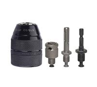Convertidor de portabrocas de 1/2 pulgadas, para destornillador de impacto/destornillador/martillo perforador en taladro eléctrico 1/2 - 20, abrazadera de metal de 2 - 13 mm