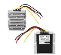 Convertidor de potencia, convertidor de potencia de 24 V a 12 V 8 A 96 W, reductor de voltaje, convertidor bajador, módulo convertidor Buck DC con carcasa de aluminio para motores (24 V a 12