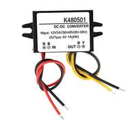 Convertidor de Potencia, DC-DC 12V / 24V / 36V / 48V a 5V 1A Converter No Aislado Módulo de Fuente de Alimentación Adecuado para Pantalla LED del Coche, Cámara de Monitor, Ventilador,etc.