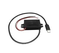 Convertidor de Potencia for Coche de 12V, 24V a 5V, 3A, Mini Adaptador de Salida USB, Fuente de alimentación de Voltaje Reductor, DC-DC con protección inversa(Type-C)
