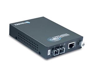 Convertidor de red Trendnet TFC-1000S20 Gigabit Ethernet 1000Base-T a 1000Base-LX