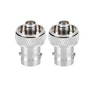 Convertidor de RF, adaptador de Sma a Bnc, 2 piezas de conector de adaptador de conversión de hembra de Sma a Bnc, aleación de cobre puro, de uso común en aplicaciones de radiofrecuencia, antenas, etc