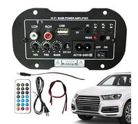 Convertidor de salida de audio | Módulo de audio USB para amplificador,Procesador inalámbrico de 12,7 cm Amplificador de graves para sonido de conducción automática
