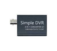 Convertidor de Señal 4 en 1 Entrada BNC Salida RJ45 AHD/TVI/CVI/CVBS Compatible con H.265 Adaptador RTSP para Cámara de Seguridad CCTV