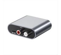 Convertidor de señal digital analógica de fibra óptica coaxial SPDIF TV DVD Salida de audio Conexión de amplificador Lotus dual