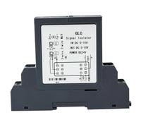 Convertidor de señal galvánica de 4-20 mA a 0-10 V, 0-5 V, 1-5 V, 0-75 mV, 1 entrada, 2 salidas, aislador de señal, transmisor de señal analógica de 24 V CC.(1input1,0-10V_DC24V_0-20MA)