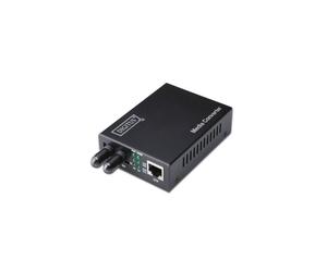 Convertidor de soporte - DIGITUS Professional DN-82110-1 - RJ-45 / ST multi-modo - hasta 500 m - 850 nm