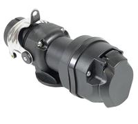 Convertidor de Tensión 7P 12V a 15P 24V | Adaptador para Remolque 7P/12V ISO1724 a Vehículo 15P/24V ISO12098 | Conexión Segura y Resistente