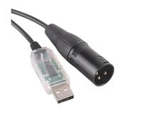 Convertidor de USB a Serie Adaptador de Serie USB a XLR RS485 de 3 Pines, convertidor, Cable de Altavoz de gestión de Audio for XTA DP448 DPA240P(3.0M,Black)