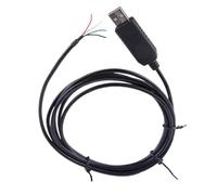 Convertidor de USB a Serie FTDI USB a RS485 Cable convertidor de Extremo Conector cableado Pinout Cable Compatible USB-RS485-WE-1800BT(Black Shell 4 Wires)