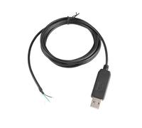 Convertidor de USB a Serie Módulo convertidor RS485 FTDI FT232RL Modbus Cable Serie de Extremo de Cable de 3 Pines Compatible con USB-RS485-1800-WE(Black USB)