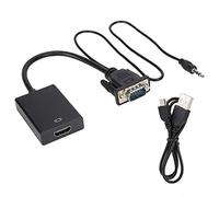 Convertidor de VGA a HDMI, convertidor de VGA a HDMI Adaptador de Cable con Audio para proyector PC HDTV Computadora portátil de Escritorio Monitor de PC HDTV 1080P