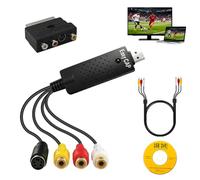 Convertidor de VHS a Digital, USB 2.0 Capturadora Audio Video Grabber | Capturadora de Video y Audio USB Convertidor VHS Digitalizar para VHS DVD VCR Hi8 Compatible Windows 11/10/8/7/32