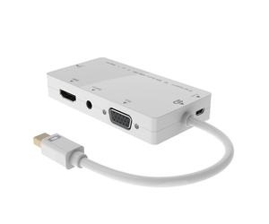 Convertidor de vídeo - MICRO CONNECT - DisplayPort - DVI, HDMI, VGA - Resolución 1920x1080 - Blanco