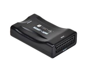 Convertidor De Video Techly Compacto De Scart A HDMI IDATA SCART-HDMI3 Negro