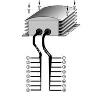 HELLA 5DS 008 125-011 Convertidor de tensión - Tensión entrada: 24V - Tensión de salida: 10V - incl. árnes de cables adicional para luces remolque