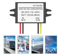 Convertidor de voltaje CC impermeable de 15 40 V a 12 V 1 A 10 A fuente de alimentación con características de seguridad inteligentes (10 A)