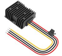 Convertidor de voltaje DC-DC 24 V a 12 V, 20 A 240 W convertidor automático Step Down con fusible, estabilizador de voltaje impermeable IP68, limitador de voltaje para motor de ventilador, motor,
