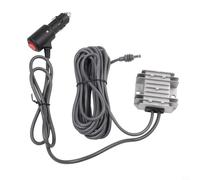 Convertidor de voltaje impermeable Ip68 CC de 12 V 24 V entrada a 30 V de salida 3.5 A con interruptor de encendido y apagado, carcasa de metal para uso marino automotriz, color gris (cable CC de 5