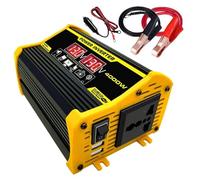 Convertidor de Voltaje Inversor Corriente Vehículos Transformador Voltaje Portátil Adaptador Coche Cargador USB Dual Convertidor Accesorios Ligeros para Automóviles(110V)