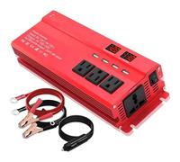 Convertidor de Voltaje Inversor De 2600 W CC 12 V-CA 110 V 100 V 60 Hz para Motosierras Y Electrodomésticos Potente Transformador De Voltaje(2600W Red)