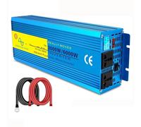 Convertidor de Voltaje Inversor De Onda Sinusoidal Pura 12V 24V CC A CA 220V 230V Pantalla LED Convertidor Solar Automático Transformador Inversor para Coche(12V220V 6000W)