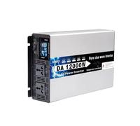 Convertidor de Voltaje Inversor De Onda Sinusoidal Pura De 120V 60Hz 8000W 10000W 12000W Alta Potencia 12 V 24 V Inversor Solar para Coche Fuera De La Red(12V,12000W)