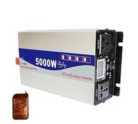 Convertidor de Voltaje Inversor De Onda Sinusoidal Pura De 12V 24V 220V-230V 50Hz 4000W 5000W Convertidor De Potencia Inversor Solar para Coche Control Remoto(24V,5000W B)