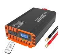 Convertidor de Voltaje Inversor De Onda Sinusoidal Pura De 12v 24v 48v 60v 72v CC A CA De 110V 220V Pantalla LCD Interfaz USB Tipo C Potencia Máxima 2000W 4000W(PSW-12V-2000W-B)