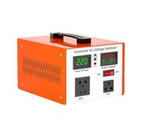 Convertidor de Voltaje Sube/Baja + Estabilizador de Tensión Rango - Salida 220V/110V - Regulador Doméstico para Ordenador, Aire Acondicionado