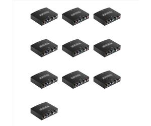 Convertidor de Ypbpr a componente a HD compatible 10X Convertidor de Ypbpr+L/Raudio a compatible