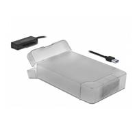 Convertidor DeLOCK 64086 USB Tipo A a SATA 6 Gbit/s Transparente