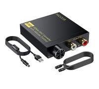 Convertidor Digital Analógico Audio Dolby DTS PCM 5.1 CH a Estéreo Analógico 2CH Coversor Digital-Analógico Audio Óptico a RCA 3.5mm SPDIF Toslink Coaxial para TV Consolas de Videojuegos STB