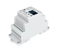 Convertidor Digital de 4 Canales DL DIN Rail DMX512 A 1-10V/0-10V 4CH para Decodificador de Señal DMX 12V-24V Regulador LED 0-10V