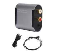 Convertidor digital de entrada y salida de audio, adaptador digital a analógico de alta compatibilidad con función Plug and Play, compatible con
