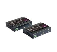 Convertidor Digital, Extensor 4K KVM sobre IP hasta 100 m USB Cat6 único Soporte Interruptor de Encendido Remoto RS232 PoE
